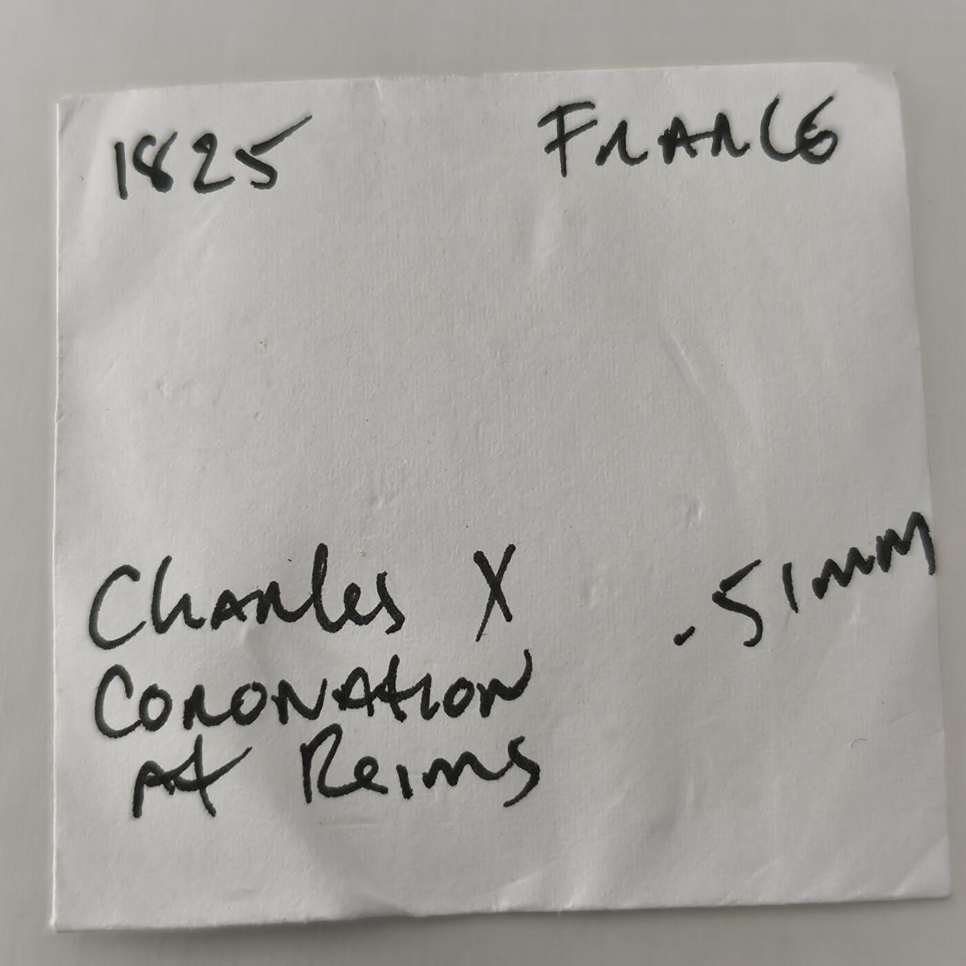 老蟹的宝藏🏴‍☠️ III 法国1825年查理十世加冕纪念铜章-