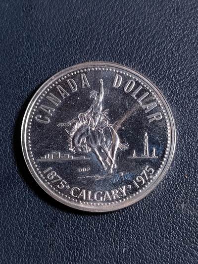 世界各国银币章专场（第23场） - 加拿大1975年卡尔加里成立百年1元银币