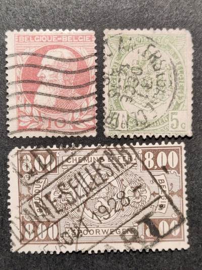 洪涛臻品批发群 精选邮票限时拍卖第1155期  - 古典邮票3枚 100年前的比利时