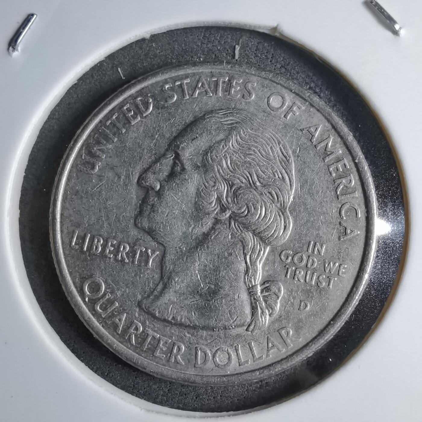 沼泽如烟--第890场 美国1999年25分纪念币