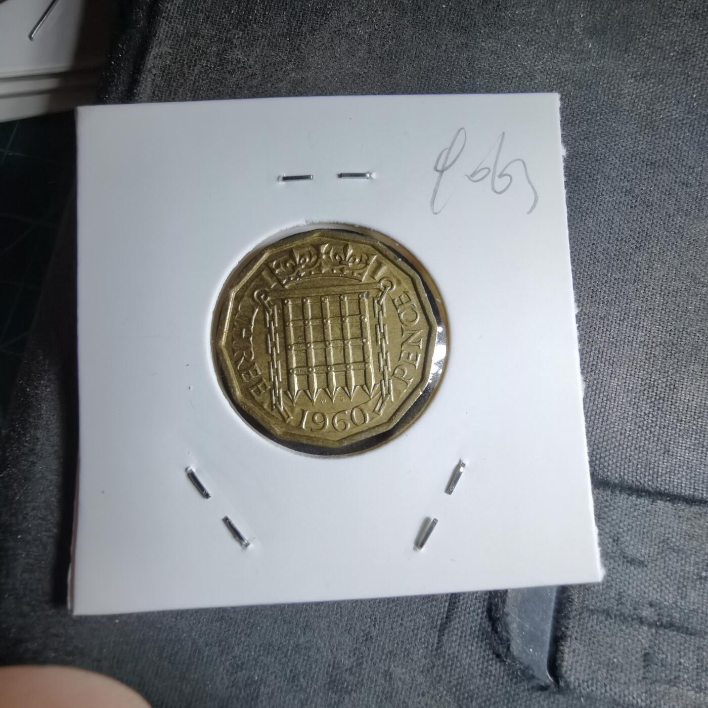 沼泽如烟--第890场 英国1960年3便士