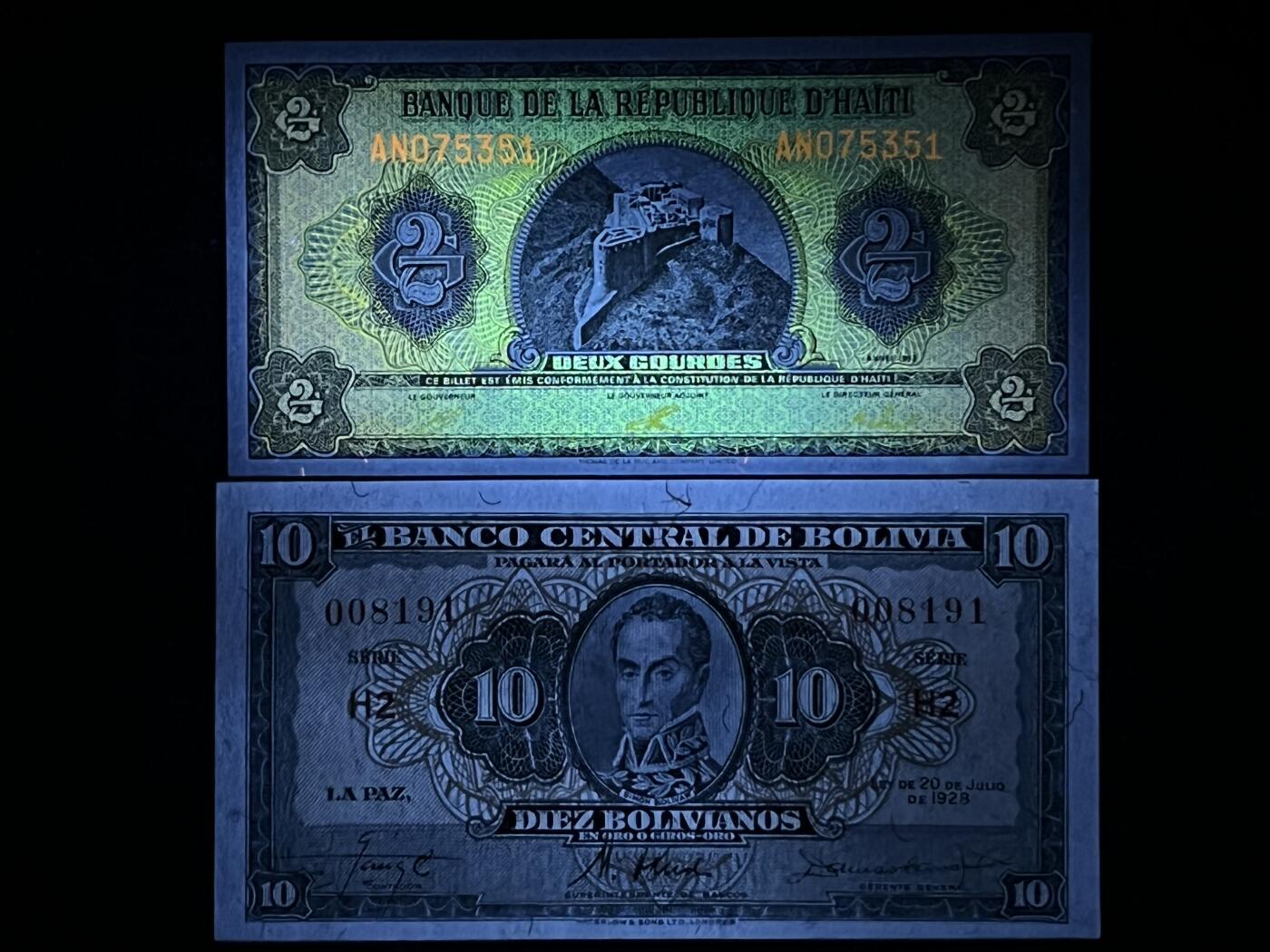 小福收藏拍卖第197期 裸钞场 本期有多张豹子号靓号 百慕大03年50元纪念钞百位号 马来亚和英属婆罗洲开国第一张纸币大冠女王 马来亚 41年1元英王乔六 法属太平洋10000法郎 捷克1000克朗纪念钞千位号  卢森堡 1000法郎  萨尔瓦多样钞 匈牙利 法罗群岛 危地马拉等多国精美纸币