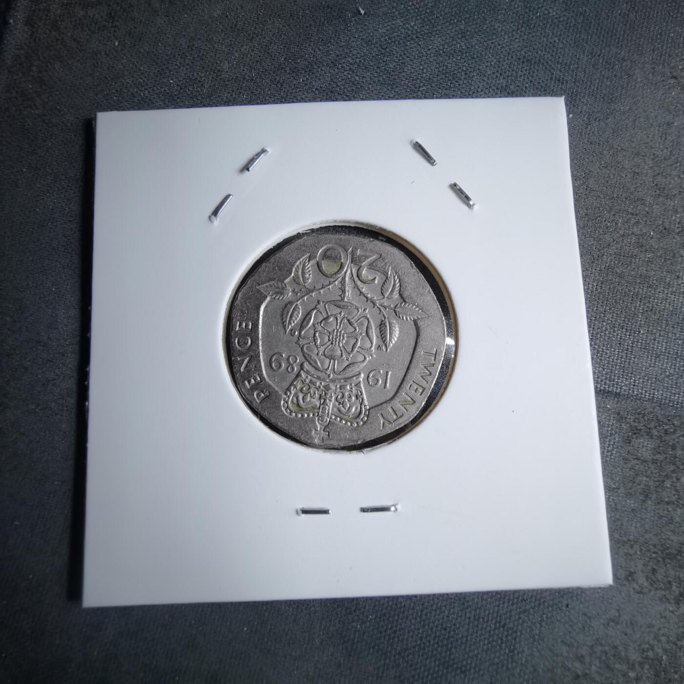 沼泽如烟--第890场 英国1989年20便士