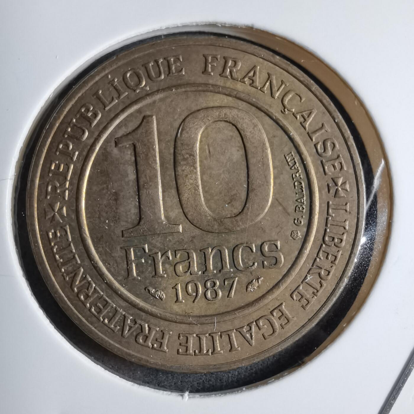 沼泽如烟--第890场 法国1987年10法郎