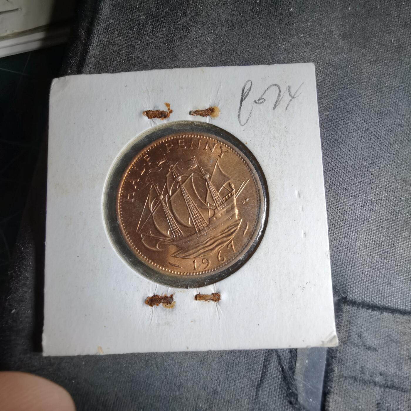 沼泽如烟--第890场 英国1967年半便士