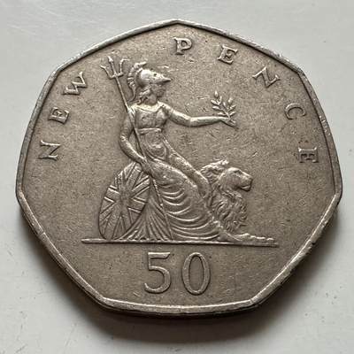 🌹外币初藏🌹🐯2025年第123场  每周二四六晚8️⃣点 接代拍 - 英国1969年50便士