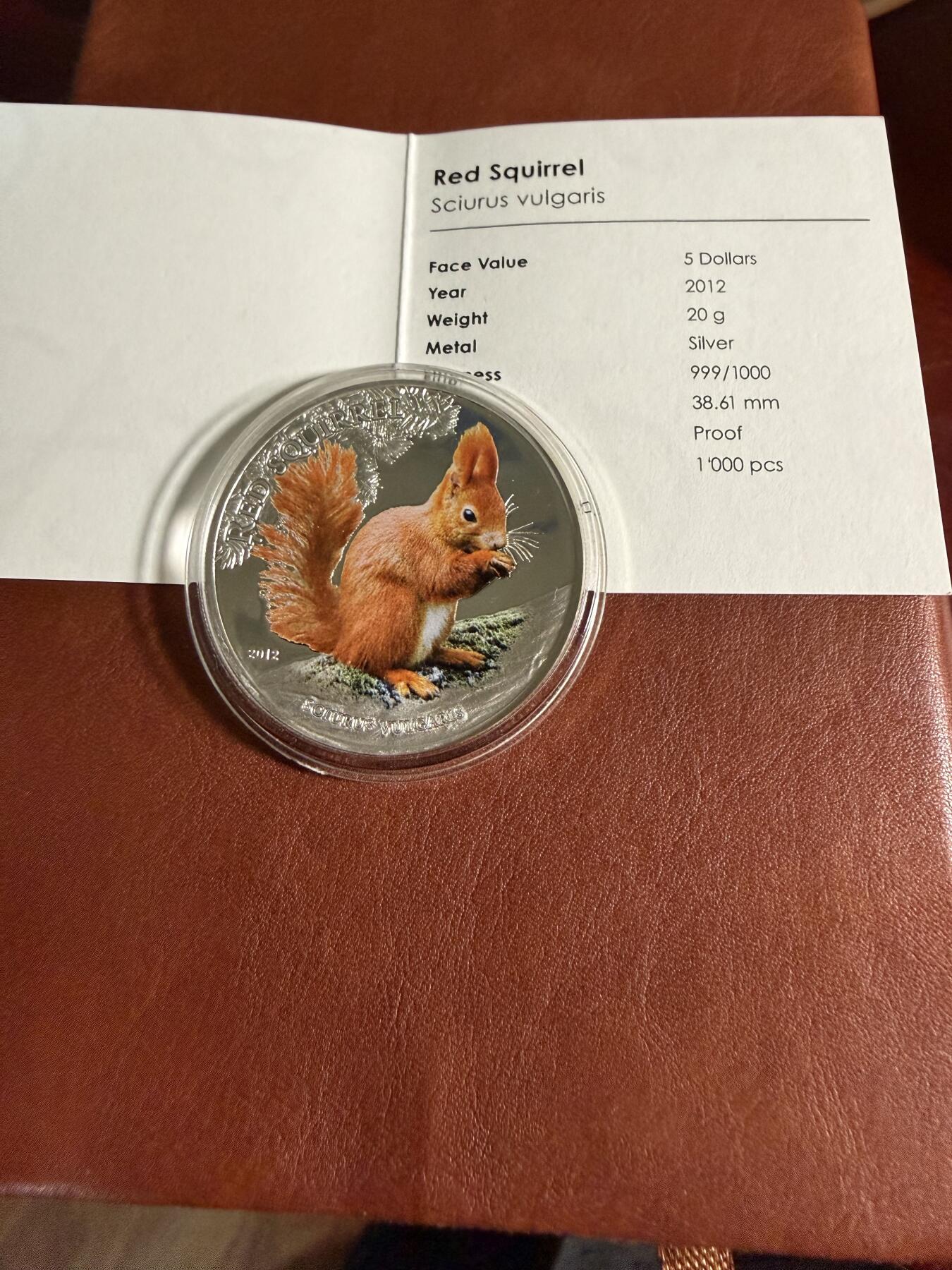 CSIS-GREAT评级精品钱币拍卖第三百二十四期 帕劳 松鼠银币 带证书