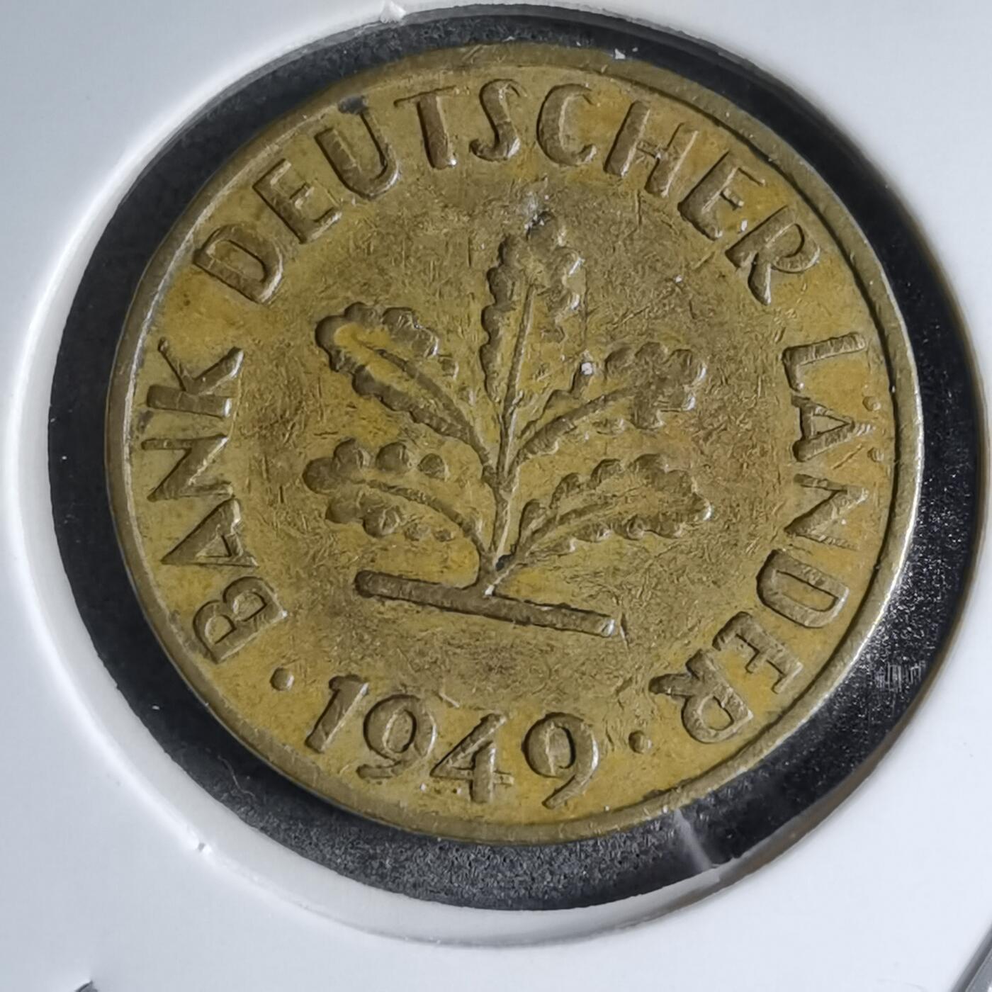 沼泽如烟--第890场 德国1949年10芬尼银行版