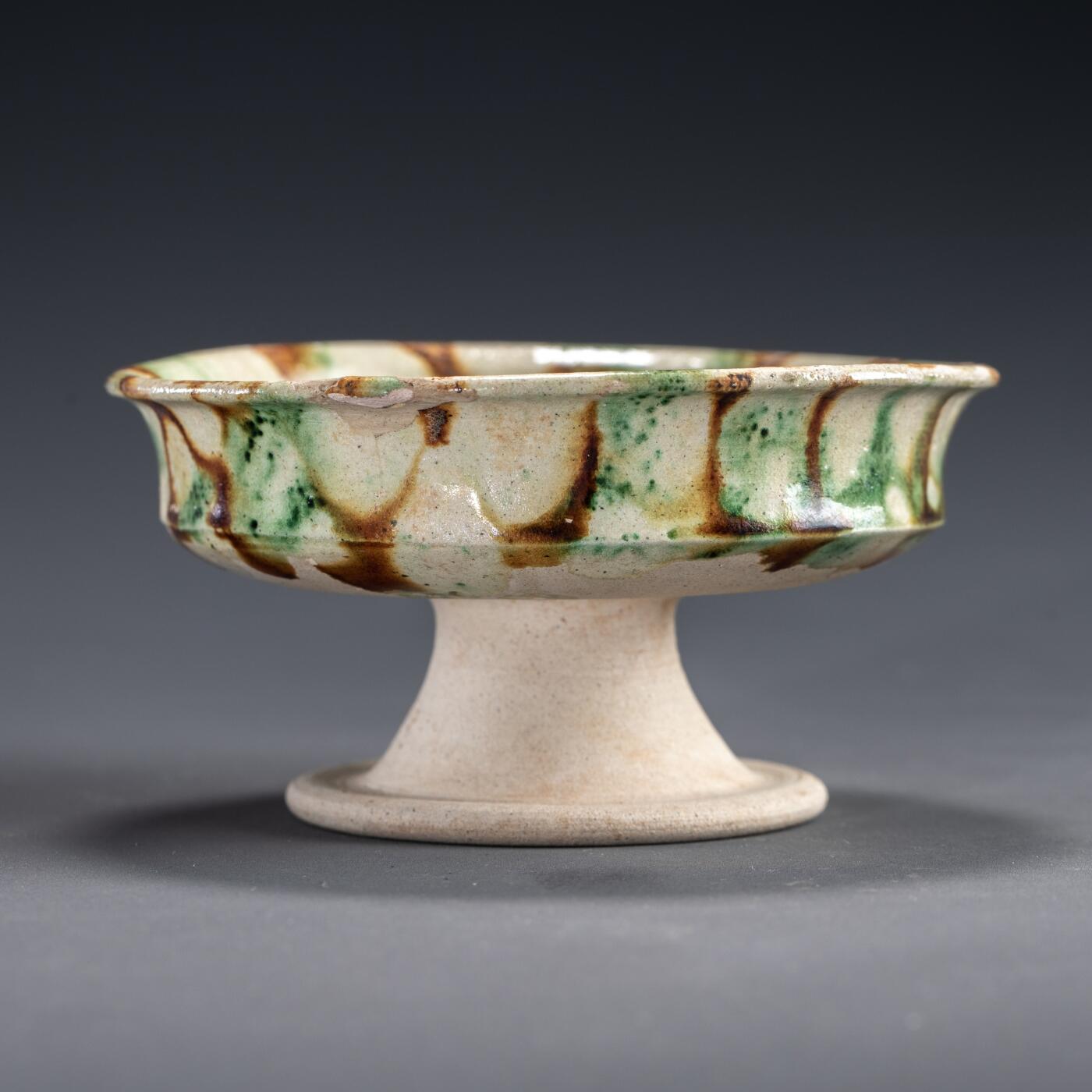 日本大阪雅和auction 2025金秋競賣會第一期 唐 三彩豆 尺寸:D:11.5 H:6cm