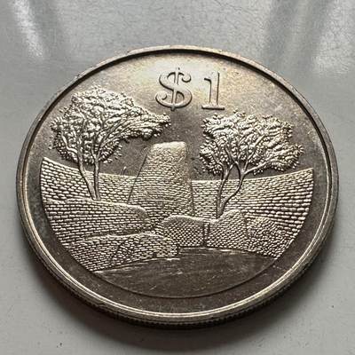 🌹外币初藏🌹🐯2025年第123场  每周二四六晚8️⃣点 接代拍 - 津巴布韦1980年¥1 全新