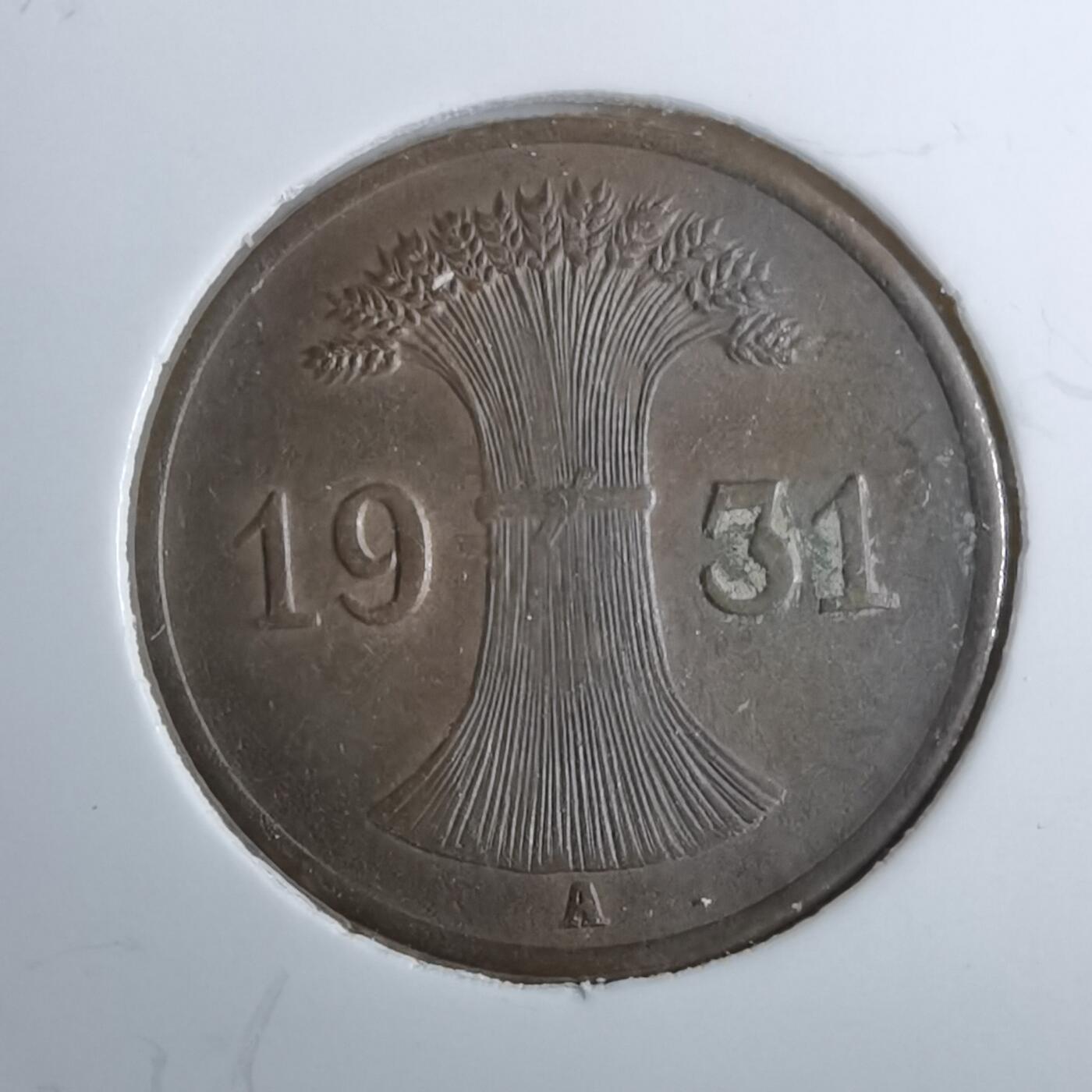 沼泽如烟--第891场 德国1931年1芬尼