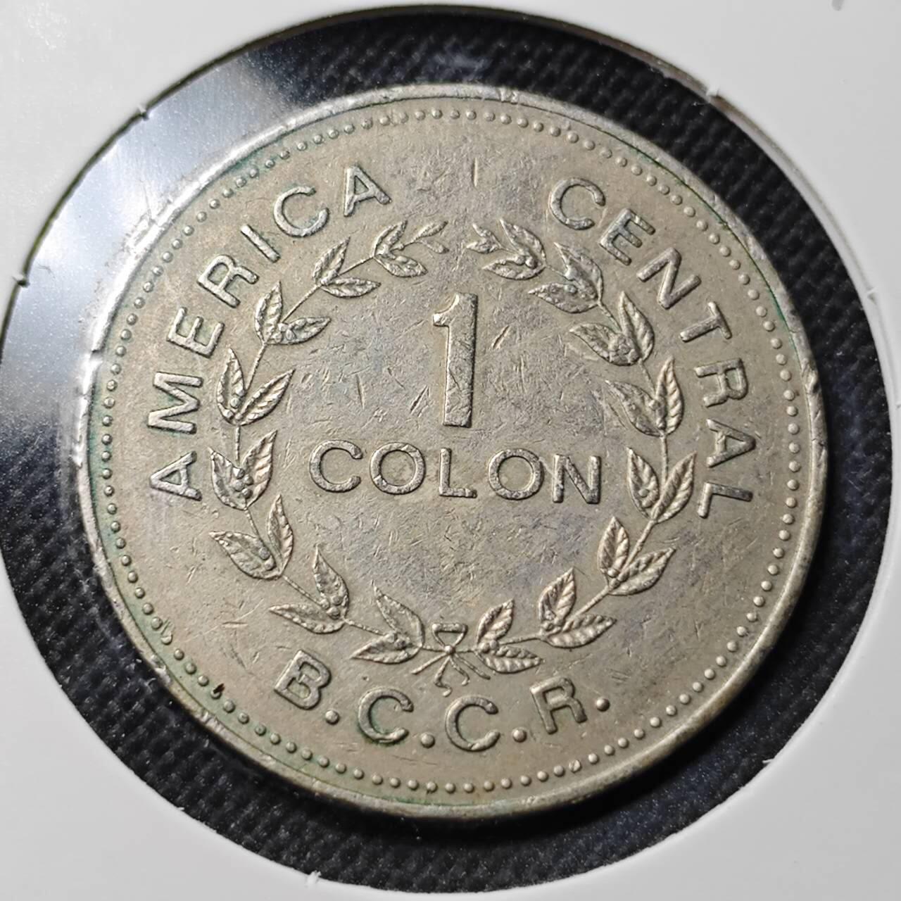 KK钱币收藏小铺  第364场  2月预留时间 周末发货  1976哥斯达黎加1科朗