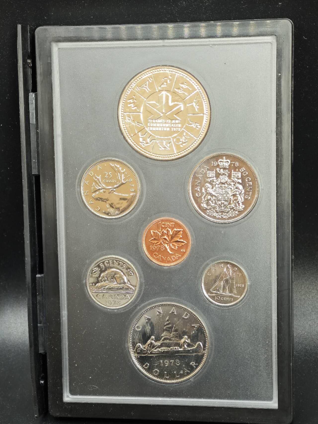 【淘币小摊】实时拍第七百八十七拍   银币套币场   满百包邮可预留二周 每周一统一发货   加拿大1978年套币含一元银币