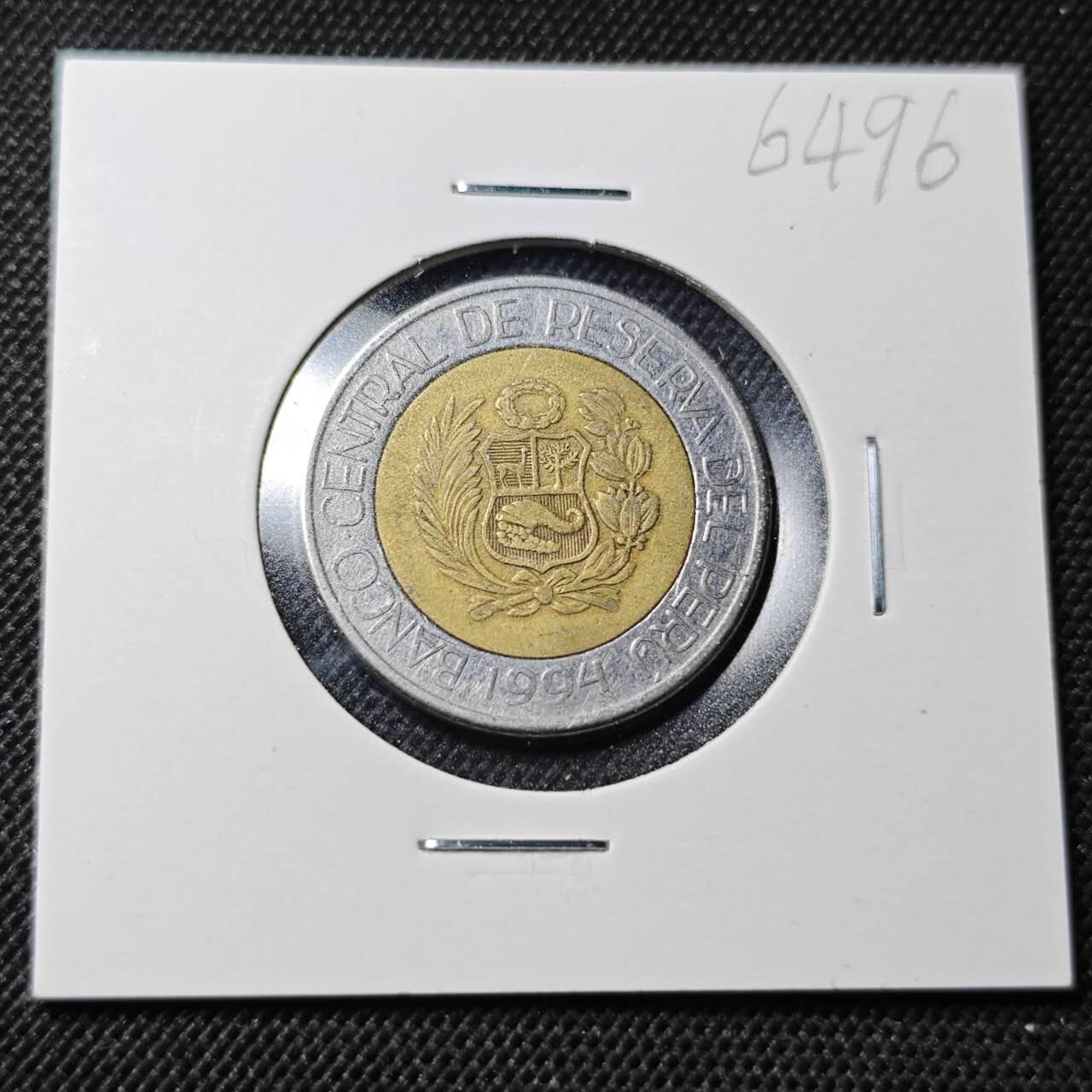 KK钱币收藏小铺  第364场  2月预留时间 周末发货  秘鲁5索尔双色币