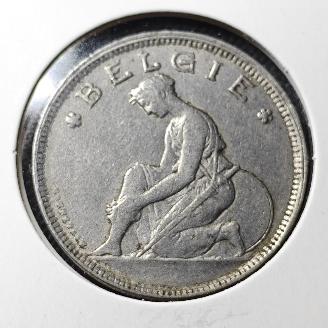 KK钱币收藏小铺  第364场  2月预留时间 周末发货  1927比利时2法郎