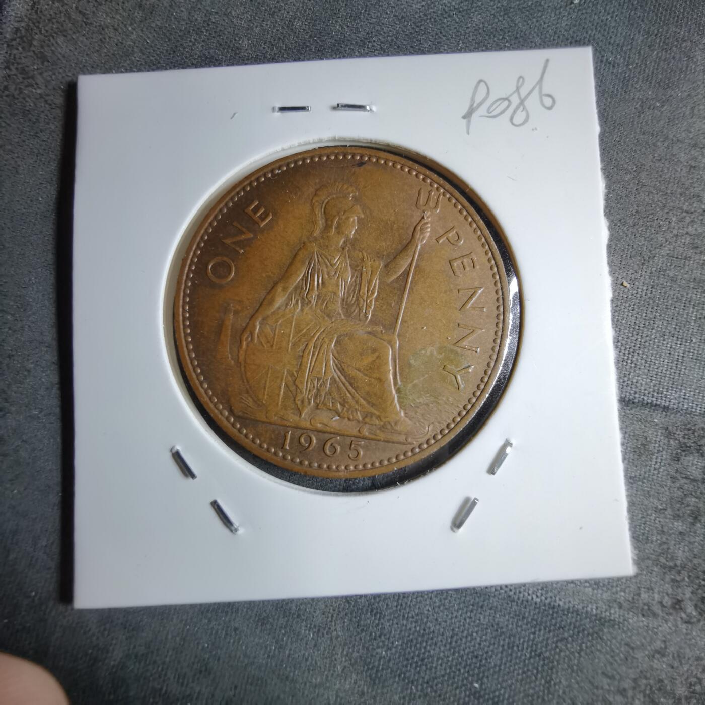 沼泽如烟--第890场 英国1965年1便士