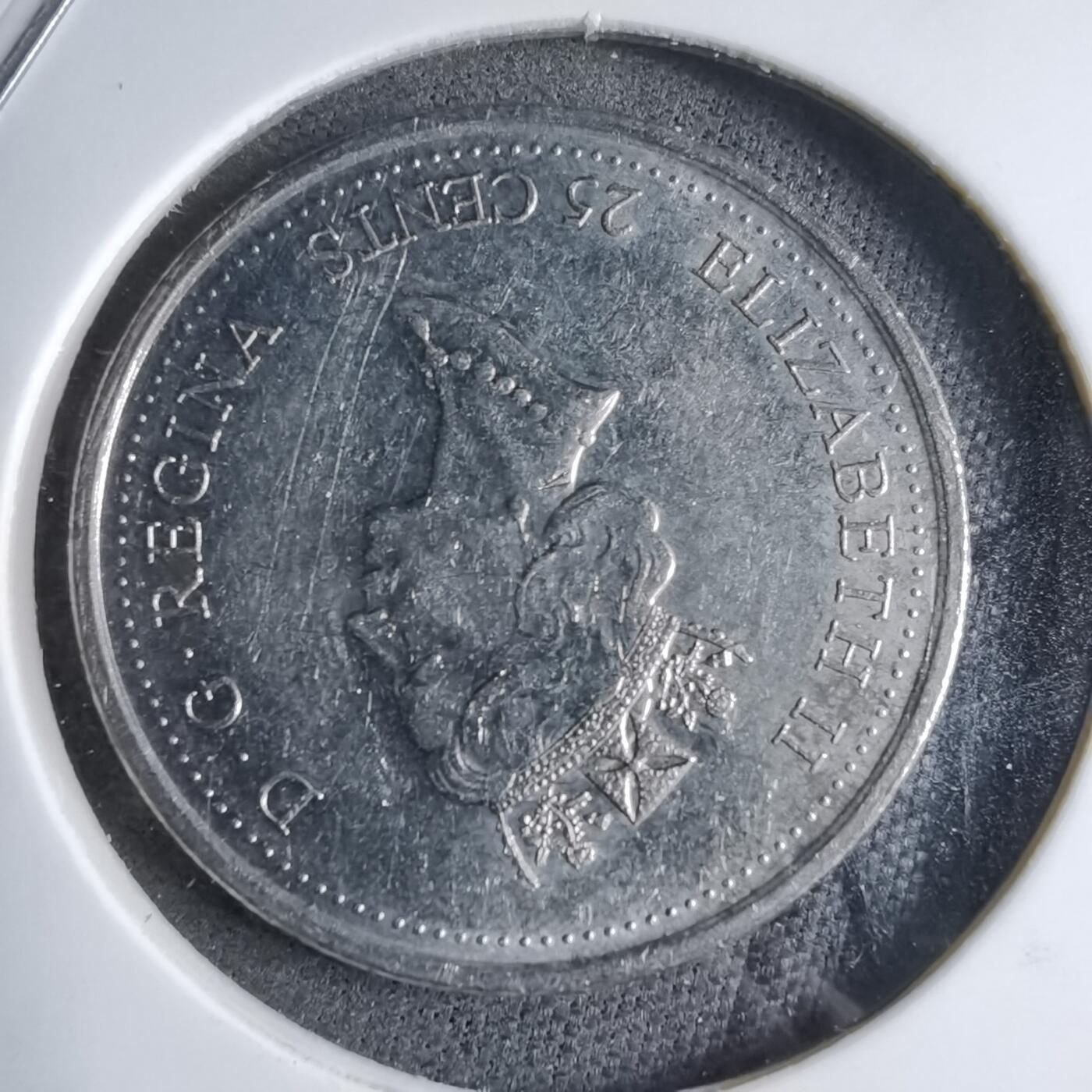 沼泽如烟--第890场 加拿大2000年25分纪念币