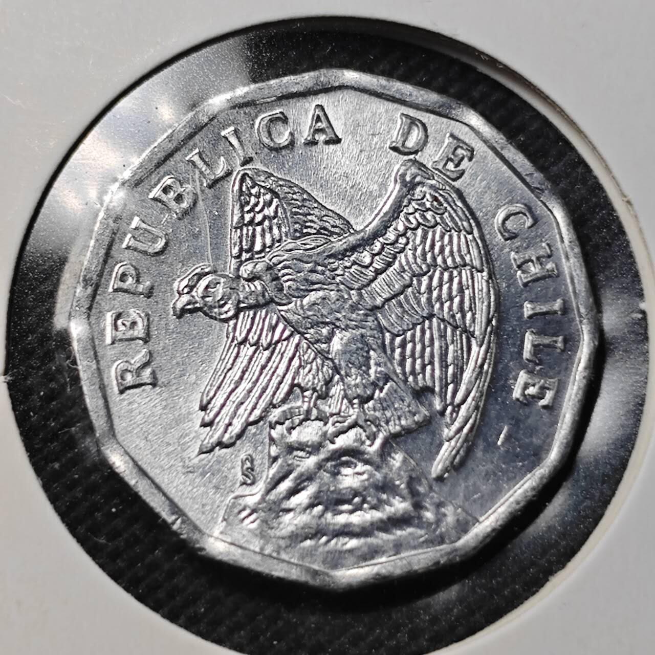 KK钱币收藏小铺  第363场  2月预留时间 周末发货  1979智利10分