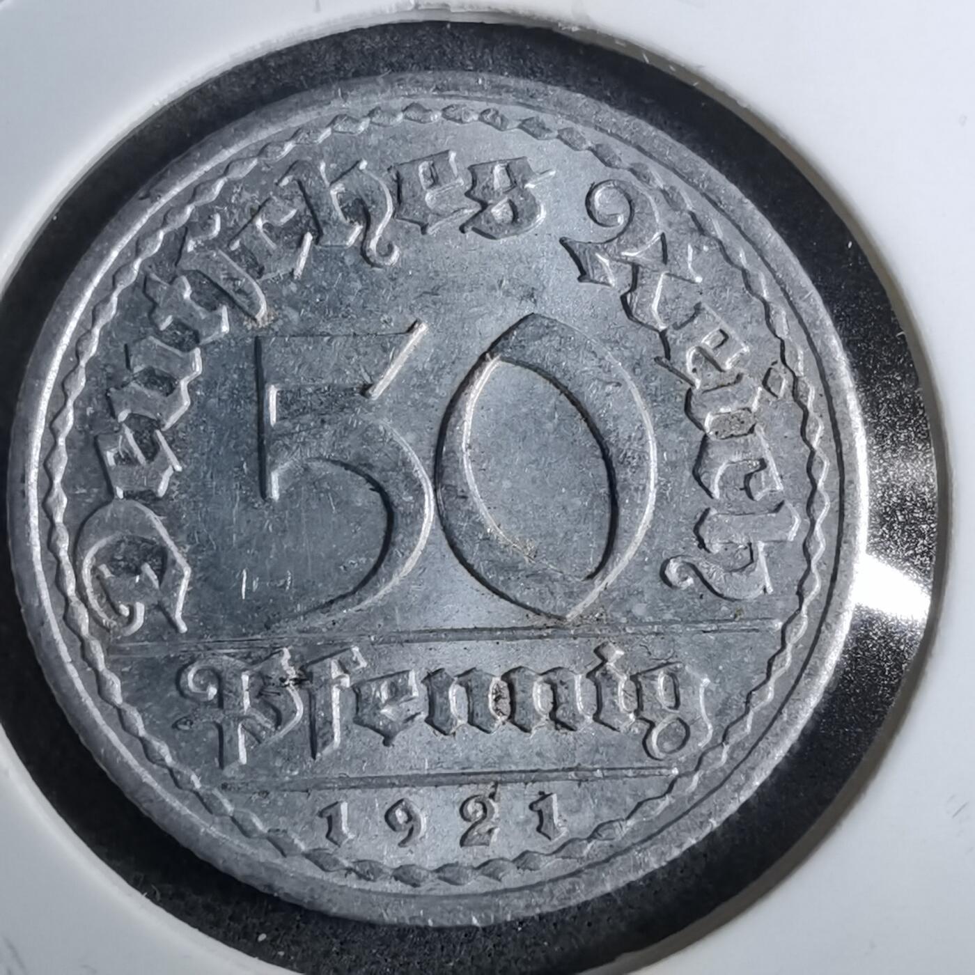 沼泽如烟--第891场 德国1921年50芬尼