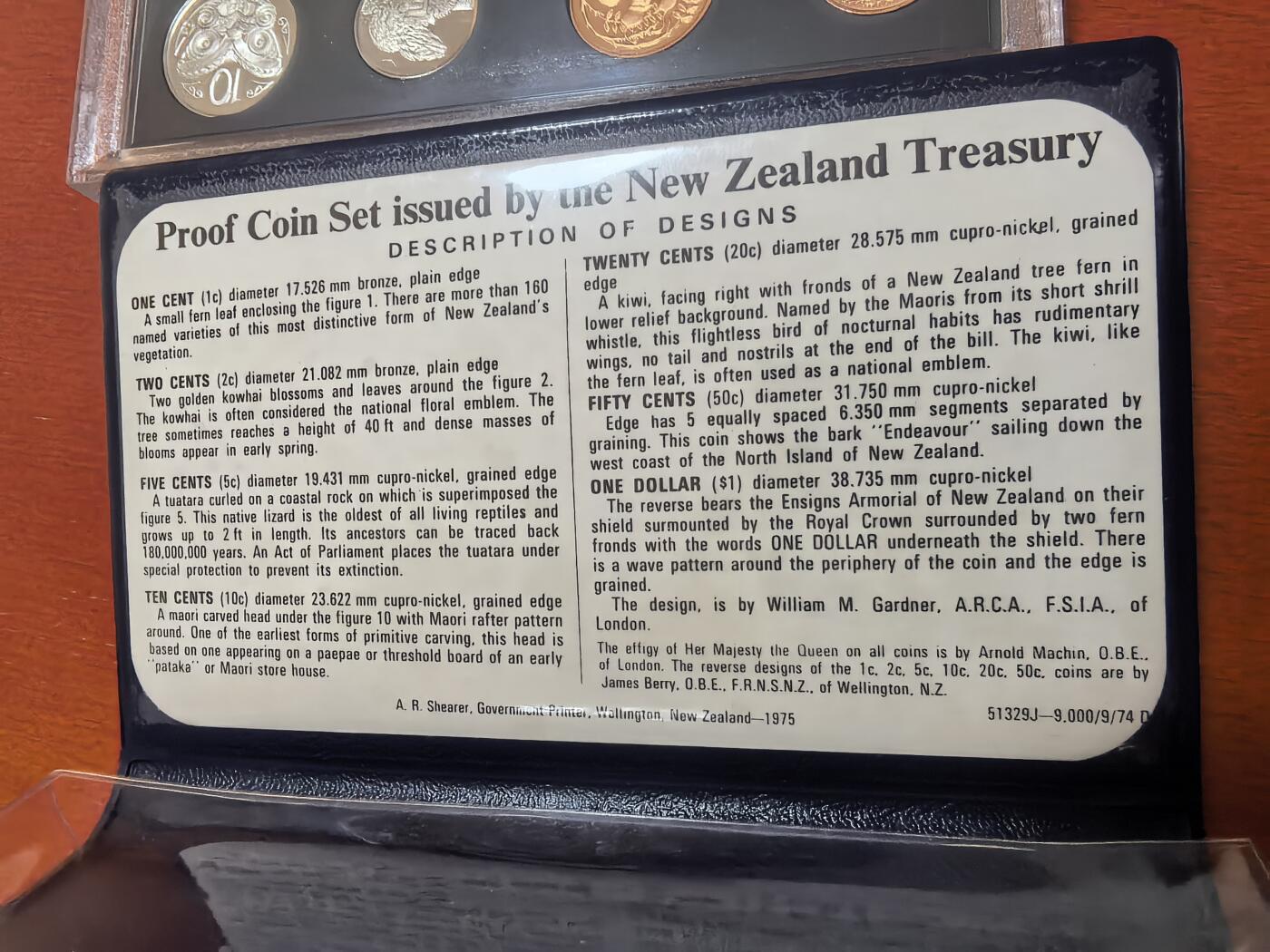 长老汇蛇年精选第七十场拍卖 1973新西兰7枚精制套装，盒证全，8000套