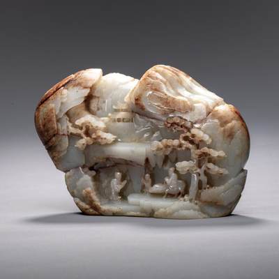 日本大阪雅和auction 2025金秋競賣會第一期 - 清 玉山子 尺寸:W:16 H:11cm