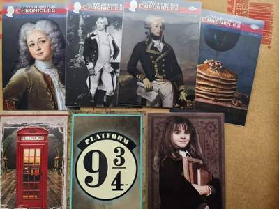 龙虎卡牌第六二场 百里霸场 （无佣金，周六结拍，欢迎送拍） - 2022年美国世界名人卡4张+意大利帕尼尼哈利波特卡3张