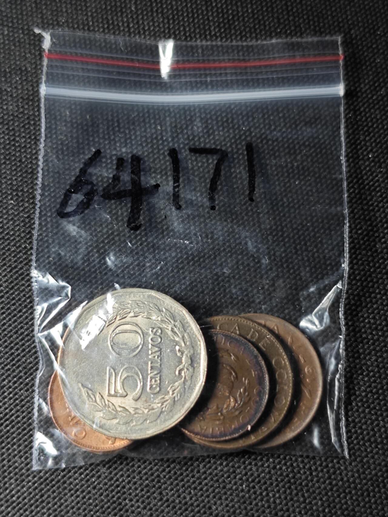 KK钱币收藏小铺  第364场  2月预留时间 周末发货  哥伦比亚一组6枚