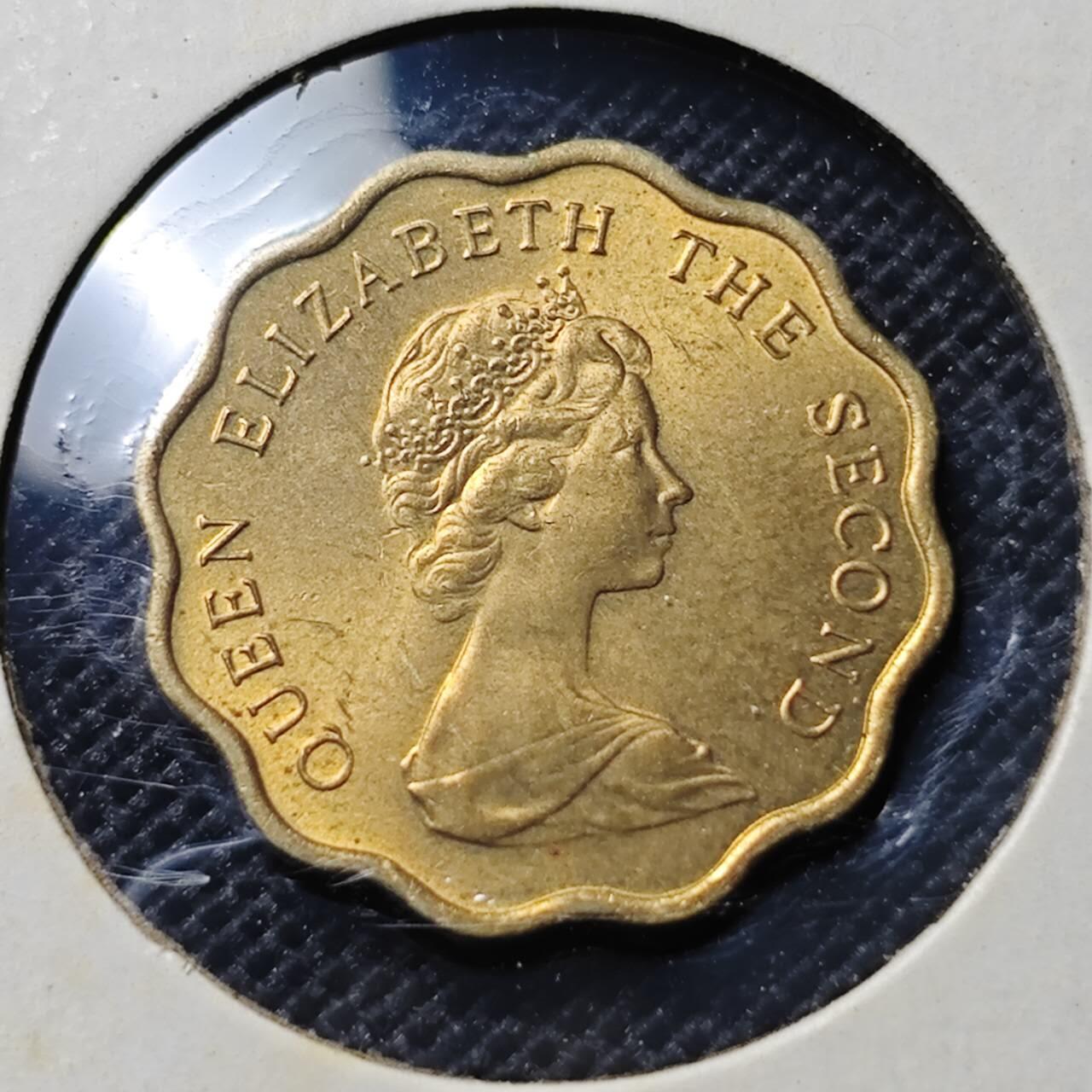 KK钱币收藏小铺  第364场  2月预留时间 周末发货  1977香港2毫铜币 好品