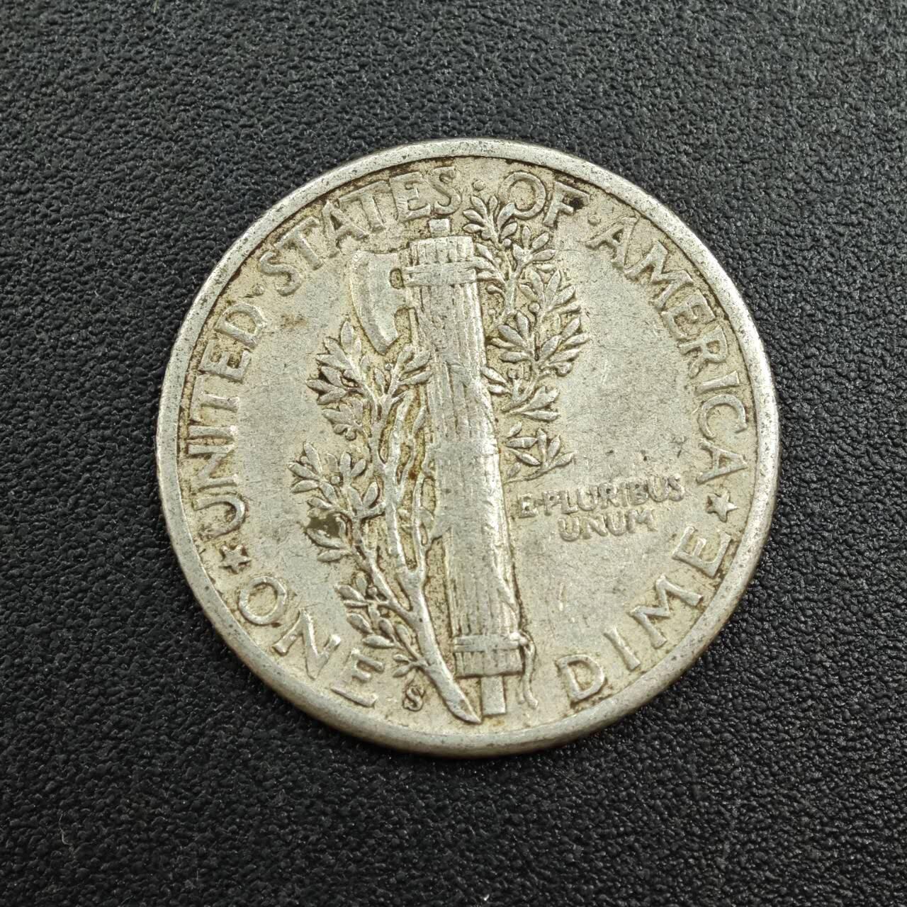 【淘币小摊】实时拍第七百八十七拍   银币套币场   满百包邮可预留二周 每周一统一发货   美国1943年小飞人10分银币