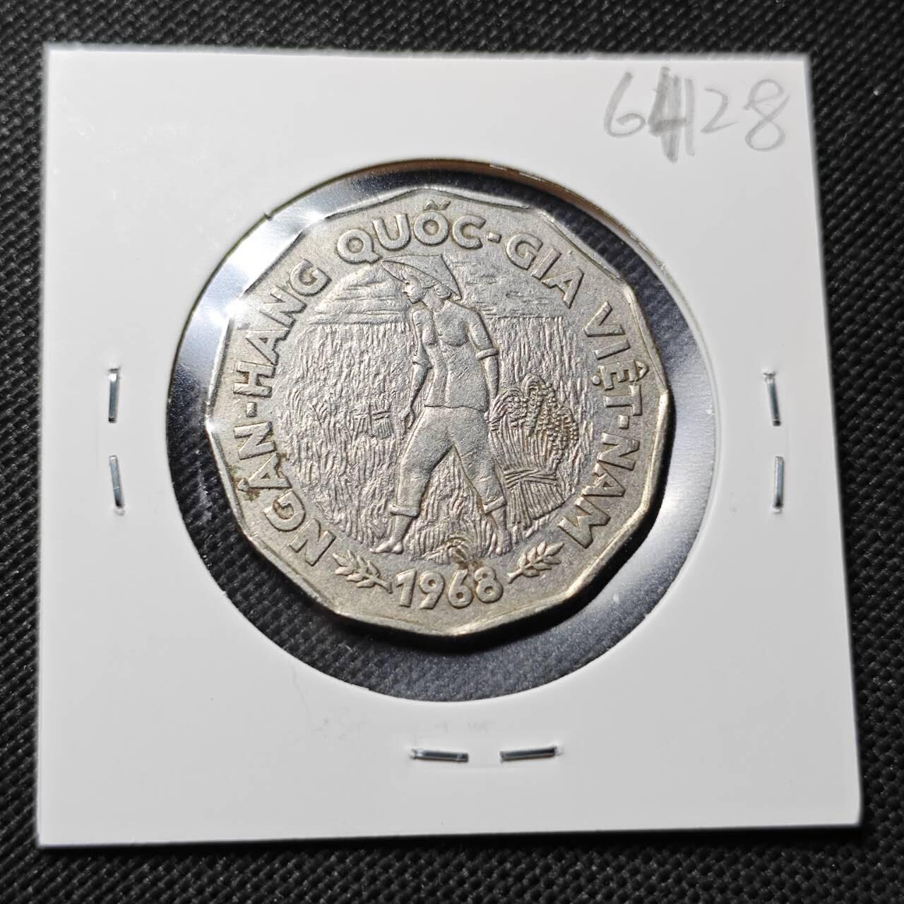 KK钱币收藏小铺  第364场  2月预留时间 周末发货  1968南越20盾纪念币