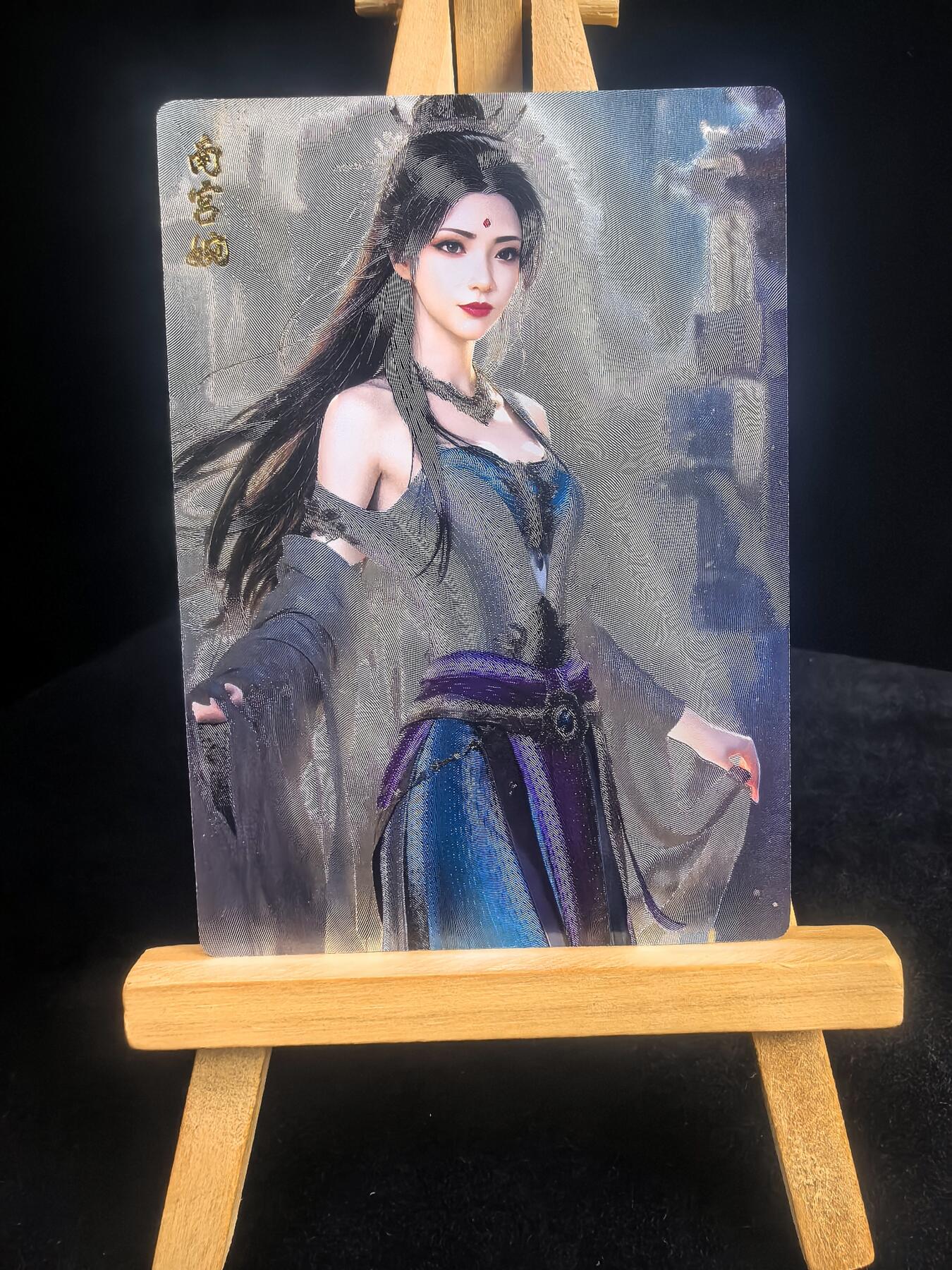 拒绝佣金 不寄存  卡牌设有底价 拒绝小号抬价 大家放心拍 所有拍品全部有卡膜 自制卡牌 不包厂瑕 放大镜 品控 勿拍 流拍商品会循环 感谢大家支持 留个关注 不定时上新 谢谢 奇点卡牌 南宫婉 粗闪