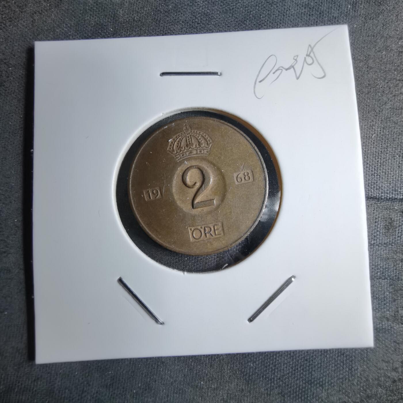 沼泽如烟--第890场 瑞典1968年2欧尔