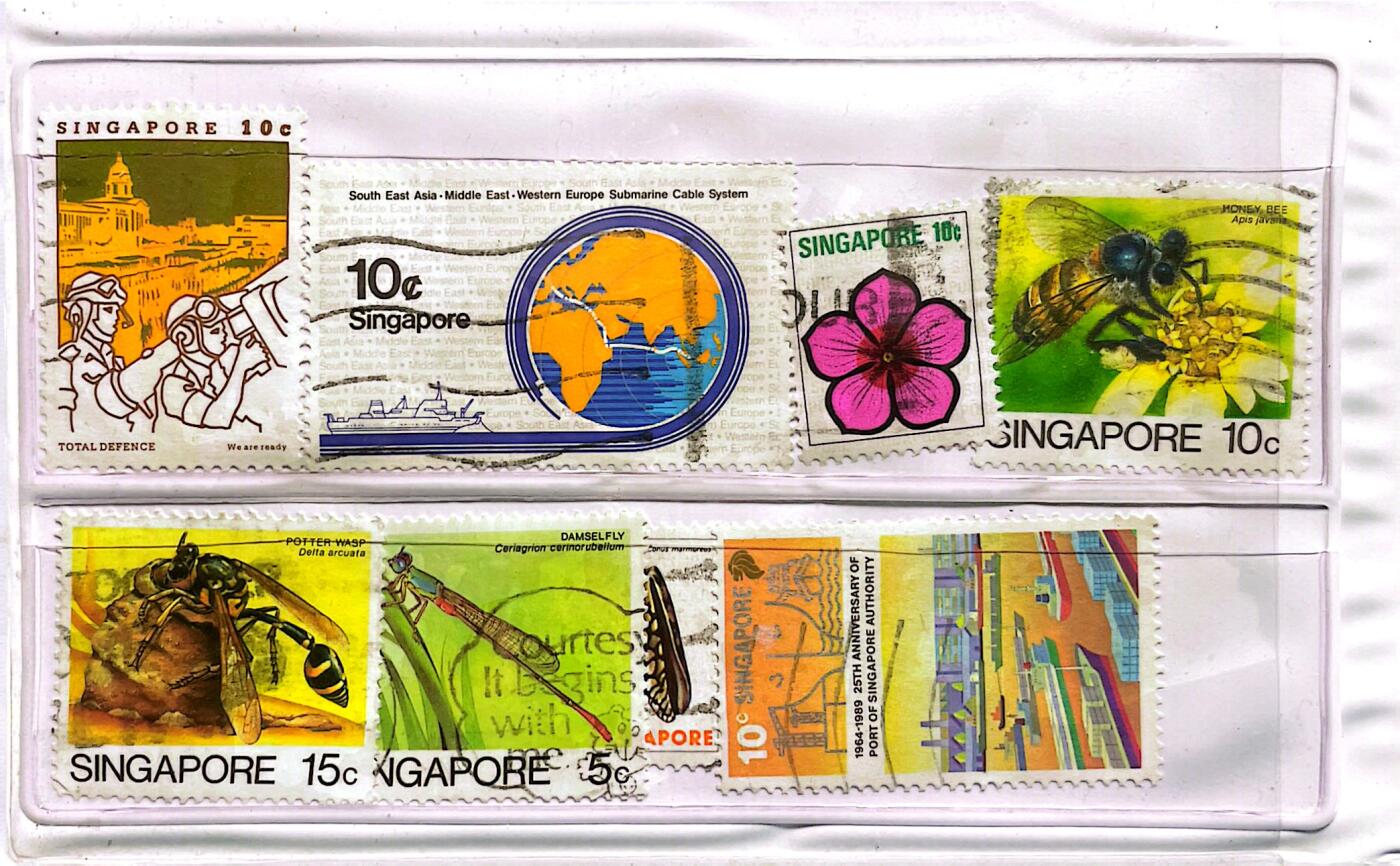 回流1115 新加坡和马来西亚邮币套册