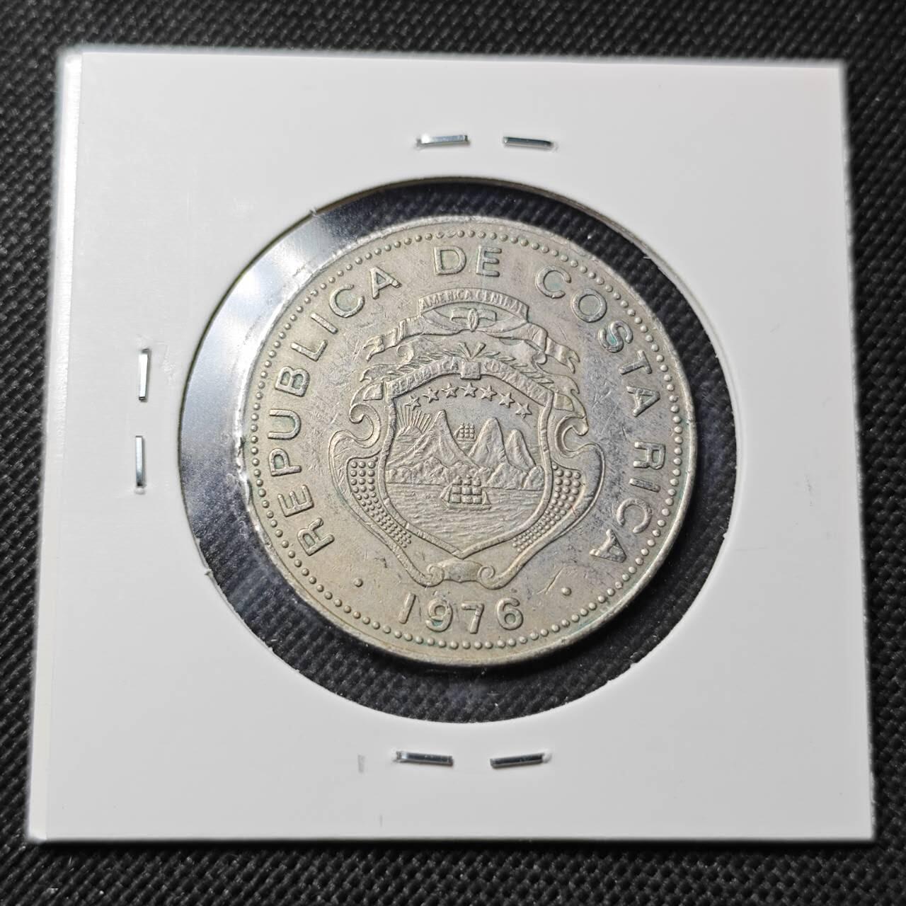 KK钱币收藏小铺  第364场  2月预留时间 周末发货  1976哥斯达黎加1科朗