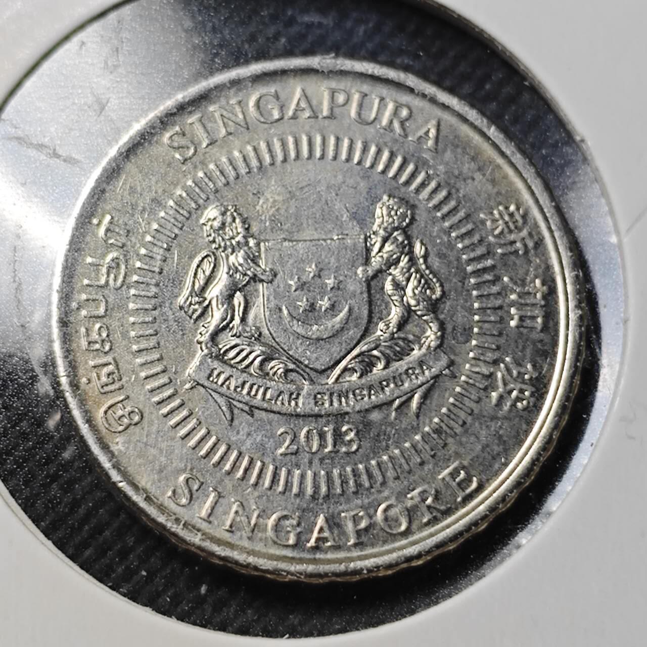 KK钱币收藏小铺  第364场  2月预留时间 周末发货  新加坡50分