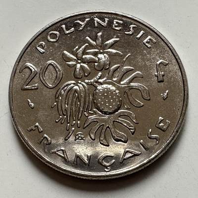 🌹外币初藏🌹🐯2025年第123场  每周二四六晚8️⃣点 接代拍 - 玻利尼西亚1984年20法郎