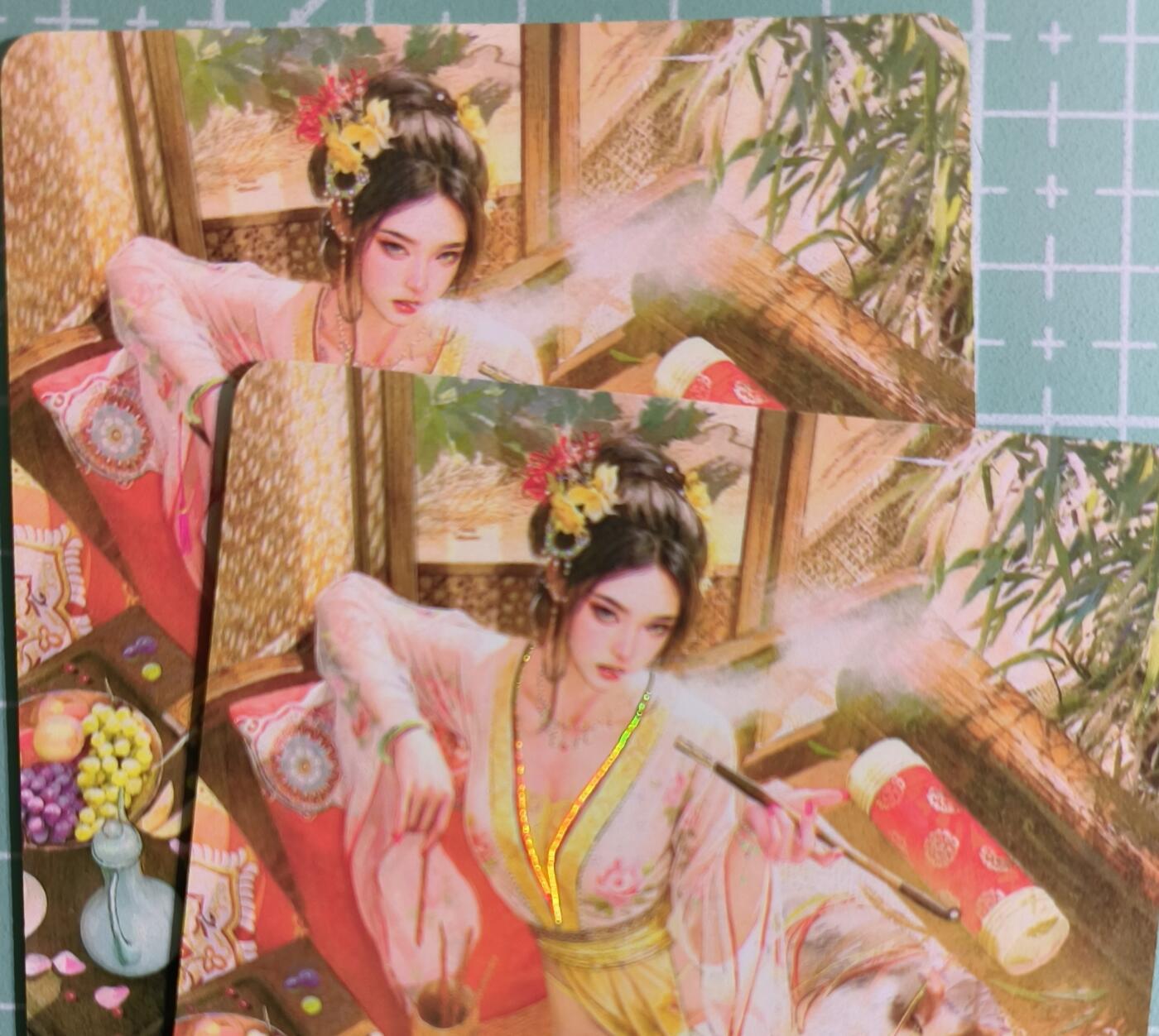 C先生卡牌 第15期 元集纪·刷子签·罐儿签·毒瘤签(持续收拍品中...) 【幻彩】燎原×刷子《人间传》聘娘 双服饰