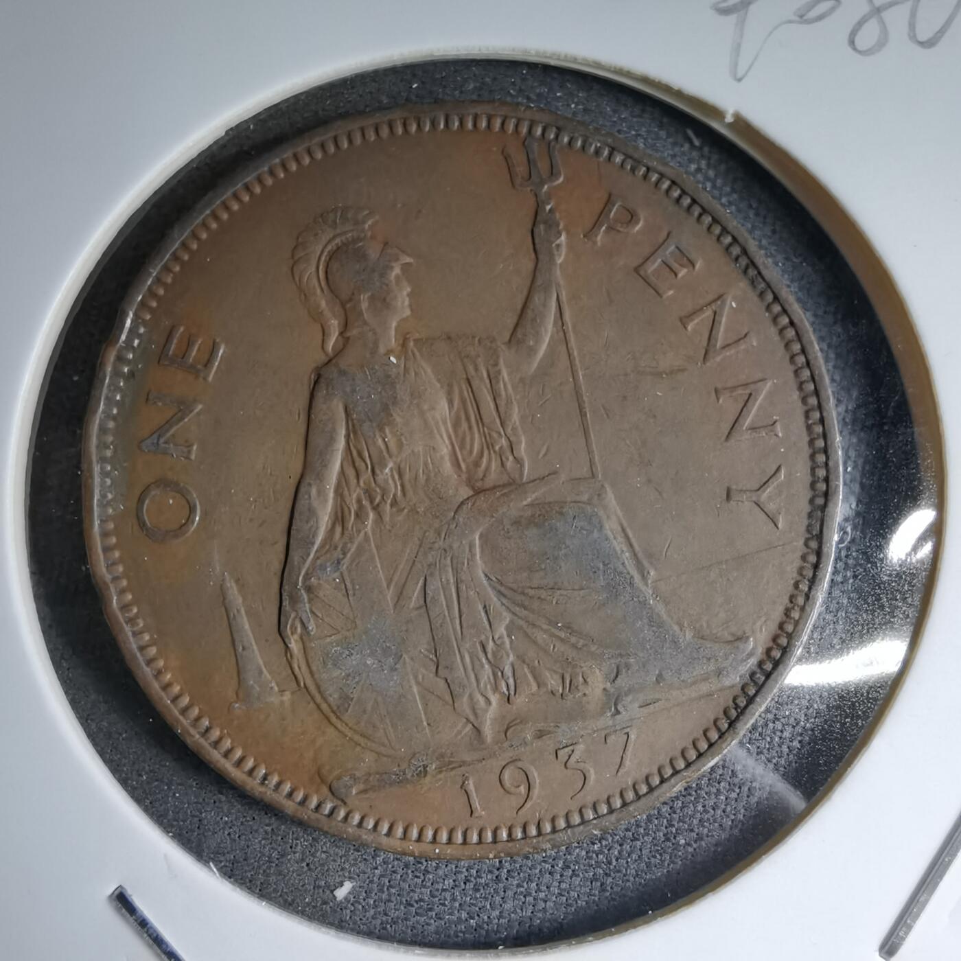 沼泽如烟--第890场 英国1937年1便士