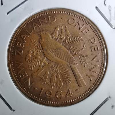 沼泽如烟--第891场 - 新西兰1964年1便士