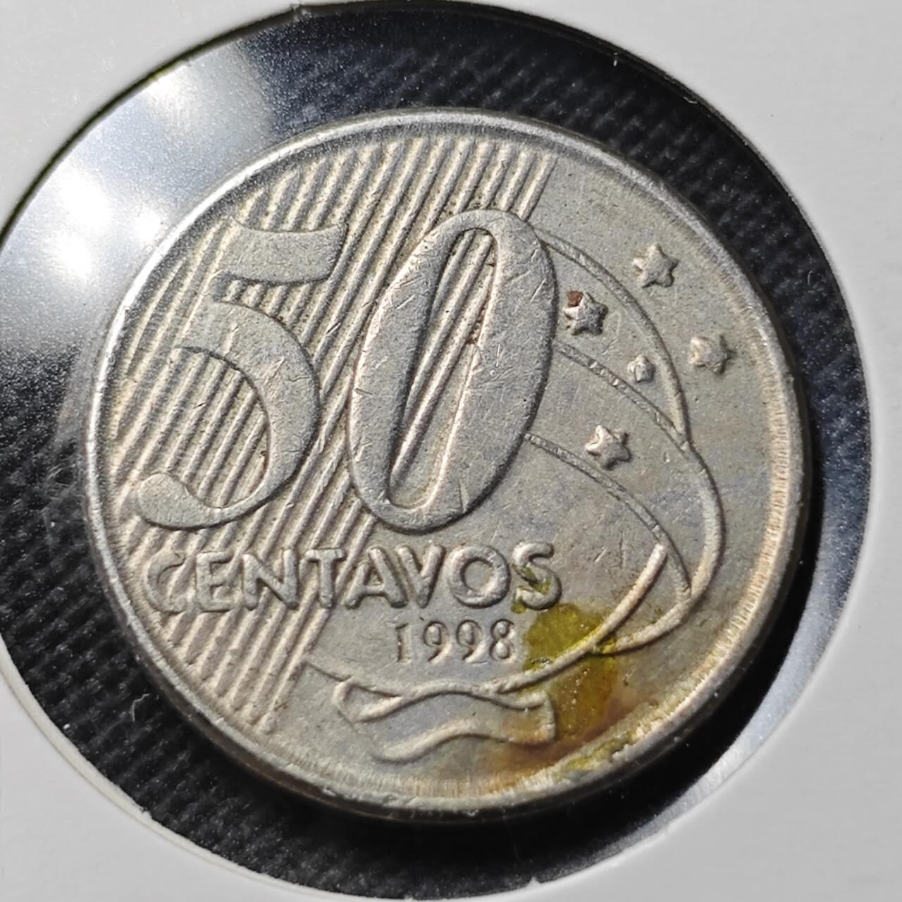 KK钱币收藏小铺  第363场  2月预留时间 周末发货  1998巴西50分