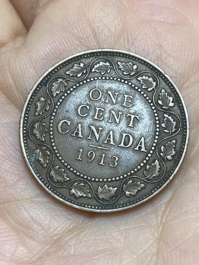 2025年第一百二十二场(总第一百四十八场）外国好品散币(免佣金) - 好品–加拿大🇨🇦1913年1分(乔治五世第二版)