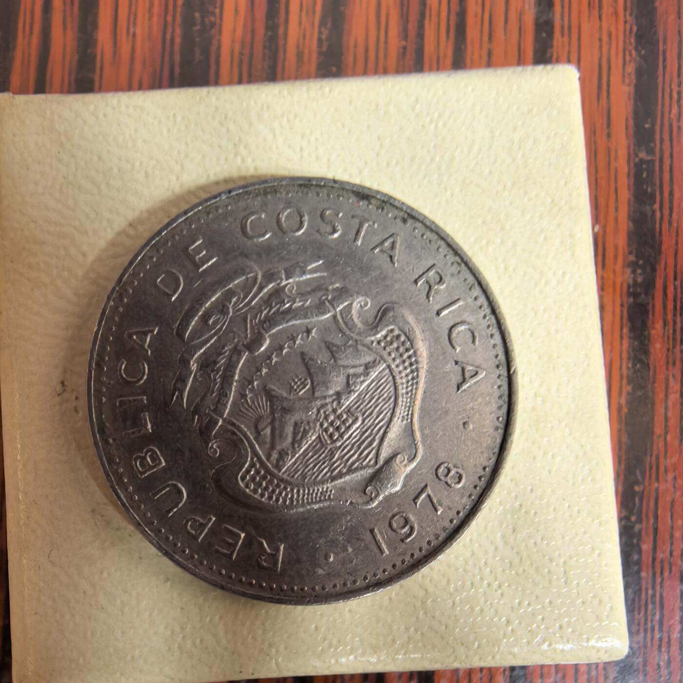 泡泡币外币第二十一场可代拍15038385335微信 1978哥斯达黎加50分。