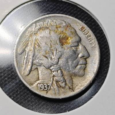 KK钱币收藏小铺  第363场  2月预留时间 周末发货 -  1937美国5分镍币