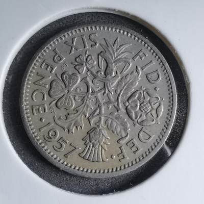 沼泽如烟--第890场 - 英国1957年6便士