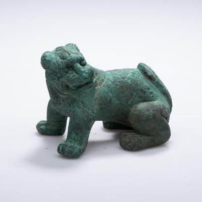 日本大阪雅和auction 2025金秋競賣會第一期 - 六朝 獅子獸鎮 尺寸:W:7 H:5cm