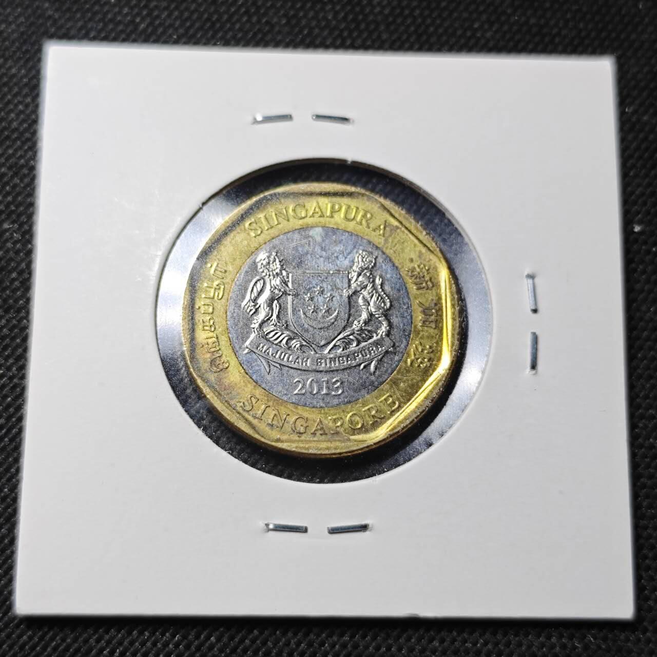 KK钱币收藏小铺  第364场  2月预留时间 周末发货  新加坡1元双色币