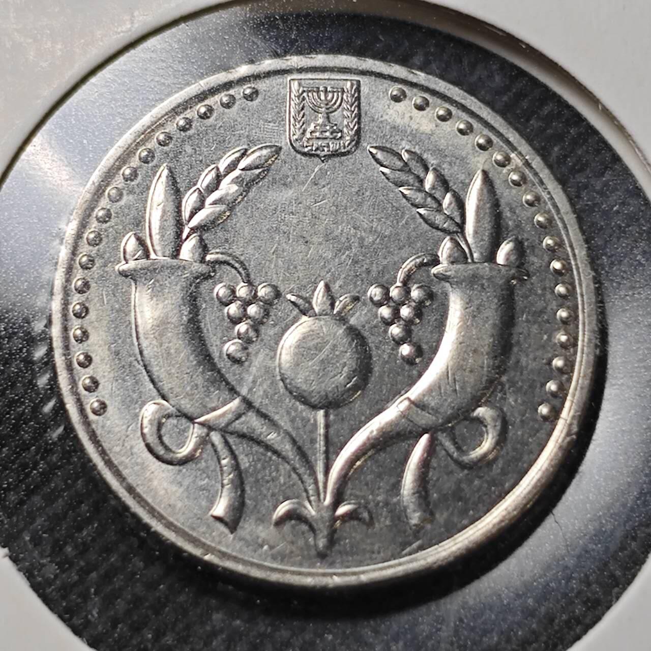 KK钱币收藏小铺  第364场  2月预留时间 周末发货  以色列2新谢克尔