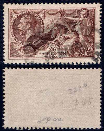 洪涛臻品批发群 精选邮票限时拍卖第1160期  - 英国1934年2.6先令统治海洋的不列颠尼亚 2009标价旧$45美元.好品!