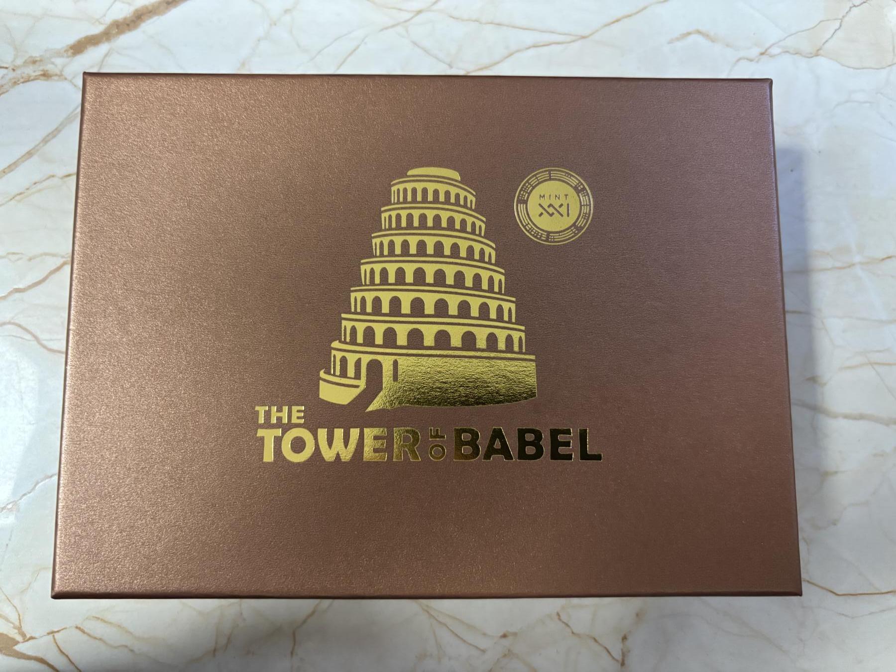 第181期拍卖 托克劳2022年巴别塔通天塔5盎司高浮雕纪念彩色银币，999银，发行量299枚，