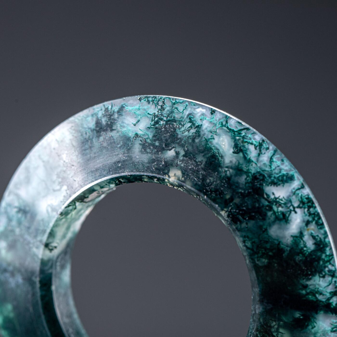 日本大阪雅和auction 2025金秋競賣會第一期 戰國 水草瑪瑙環 尺寸:D:5.5cm